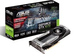 ASUS GTX1070-8G Founders Edition Graphics Card